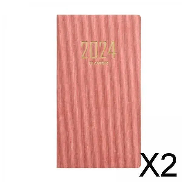 

2x2024 Planner Journal to Track Goals Agenda Notebook for Business Home School