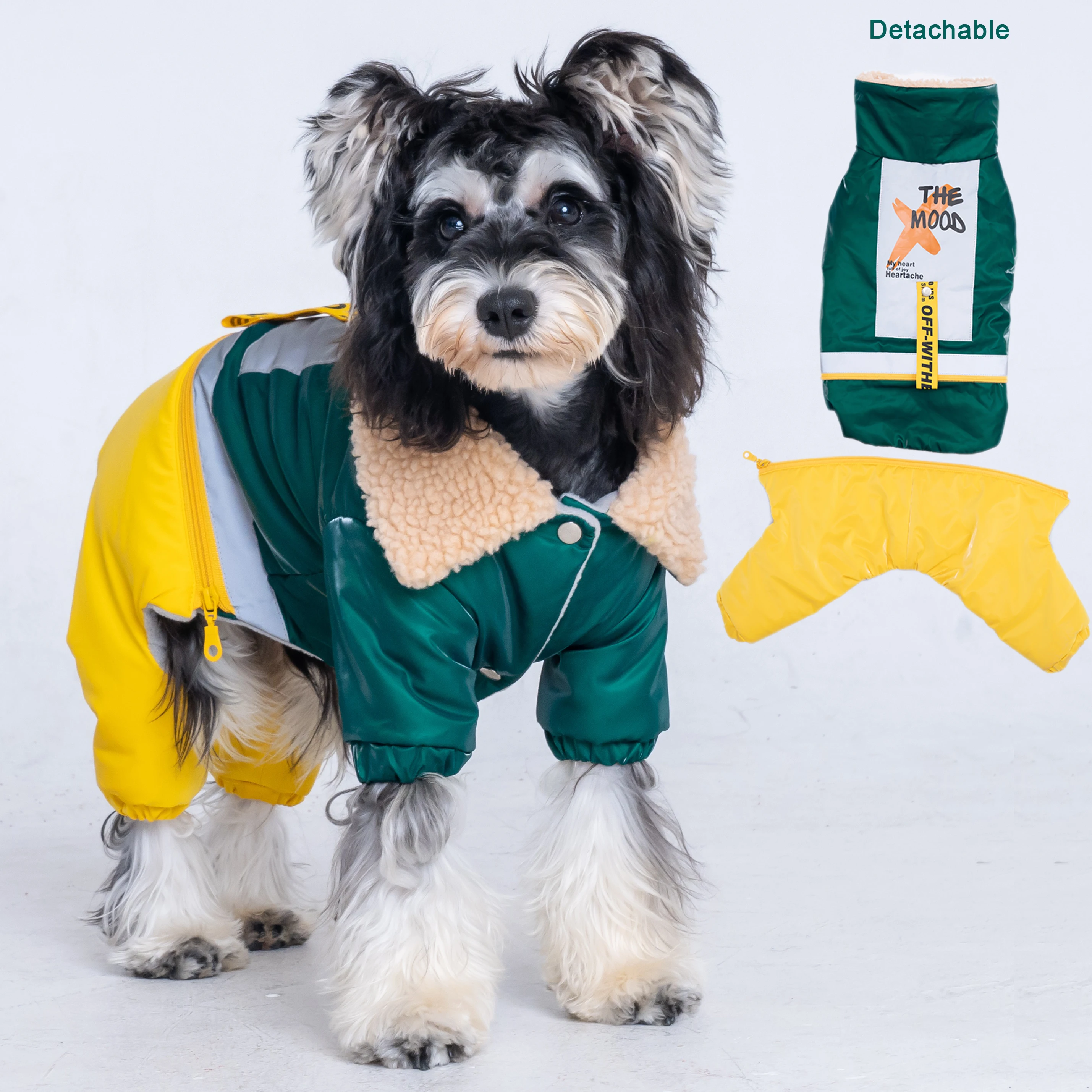 

Winter Overalls For Dogs Cotton Doggy clothes pets jacket halloween costume Clothing For Medium Bulldog Pug