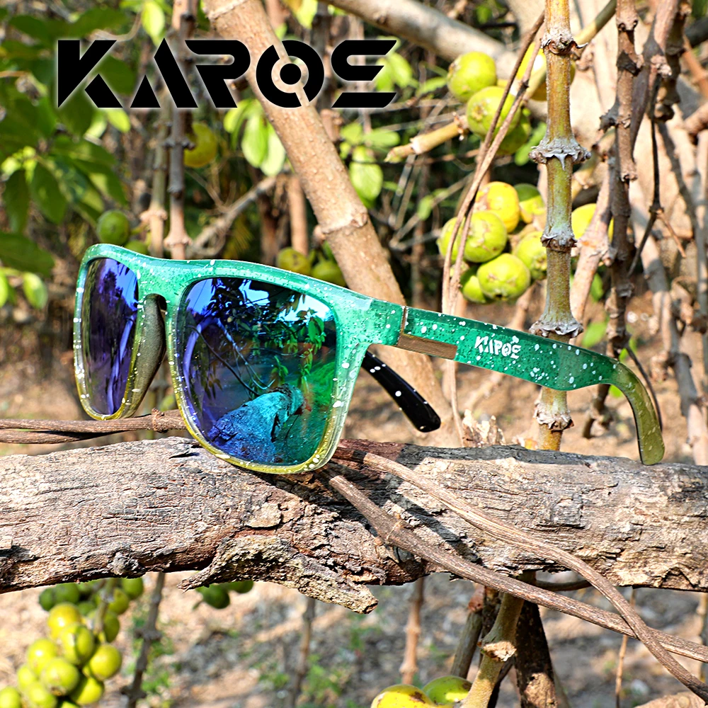 KAROS Fashion Square Polarized Sunglasses Men Women Driving Fishing Luxury Brand Designer Sun Glasses Driver's Eyewear UV400 view 4