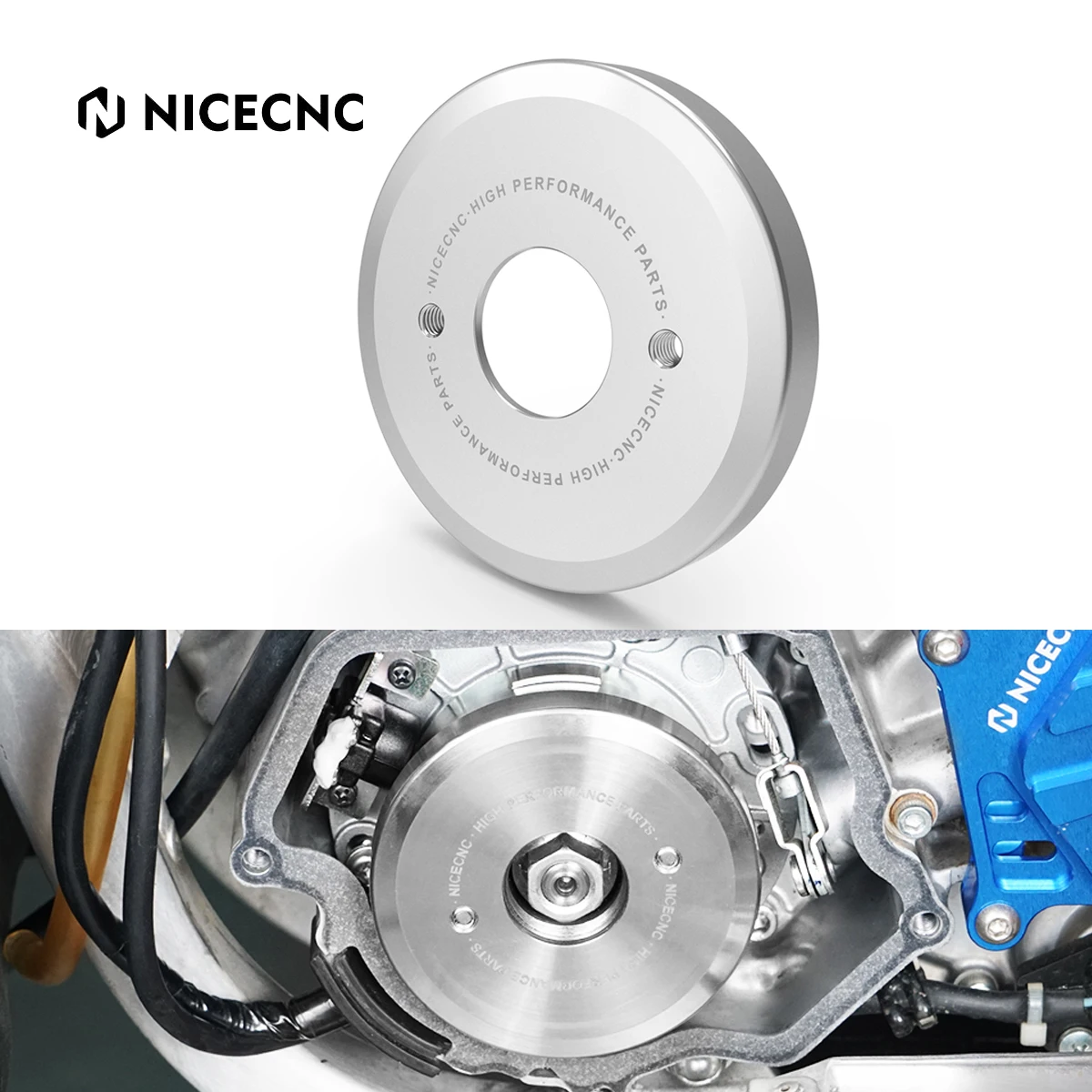 

NICECNC For Yamaha YZ250 2003-2024 YZ250X 2016-2023 YZ 250 250X Motorcycle 11 oz Flywheel Weight Clutch Weight Traction Disc