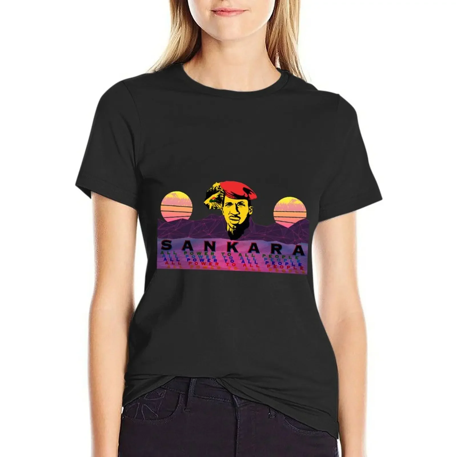 

Sankara - All Power To All People T-Shirt cute tops anime clothes sports fans t shirts for Women loose fit