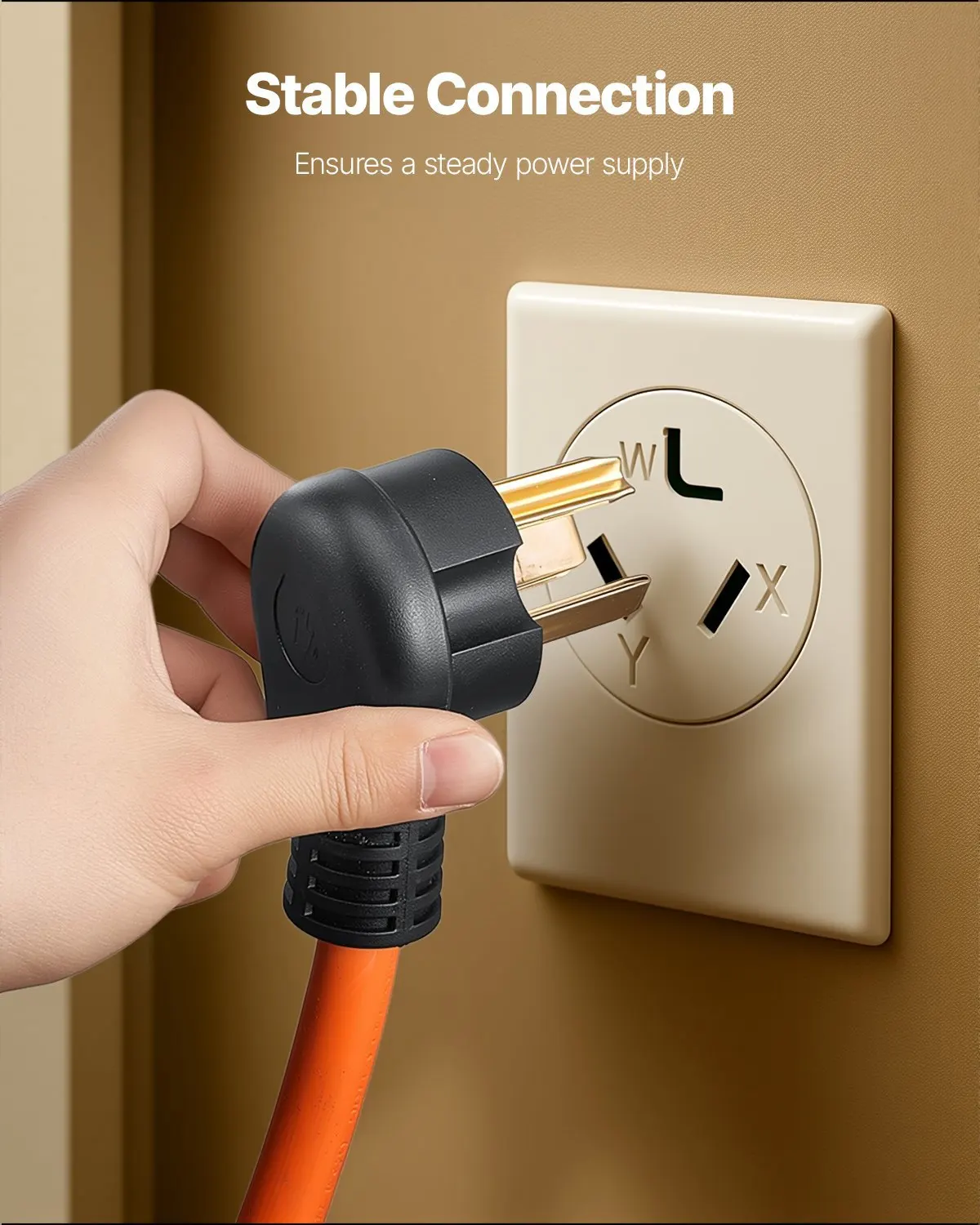 

10 ft Dryer Extension Cord, 3-Prong NEMA 10-30P to 10-30R Dryer Cord, 125V/250V STW 10AWG/3C, 30A, Pure Copper Wire Cable wit