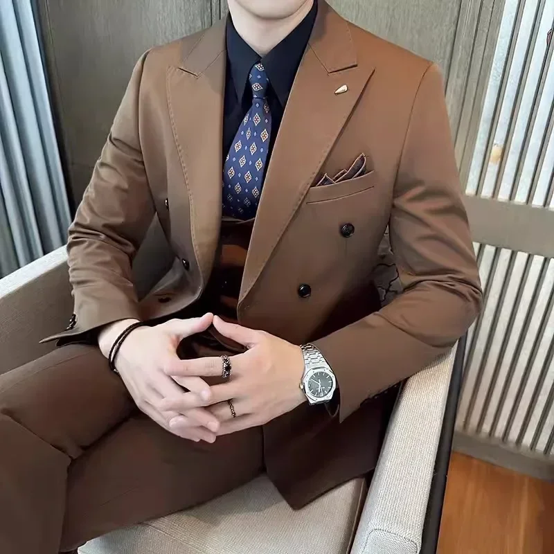 

1495 Spring and summer youth slim suits for men