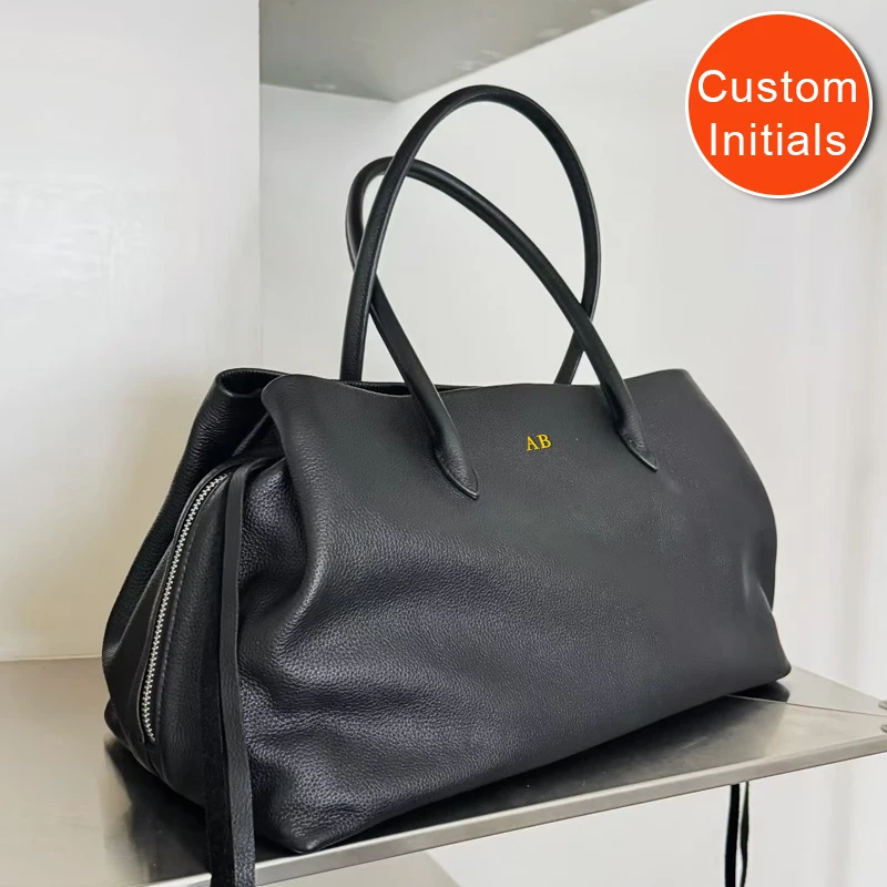 

Custom Japanese Style Tote Bags For Women Luxury Designer Handbags And Purses 2025 New In Cattle Split Leather Underarm Shoulder
