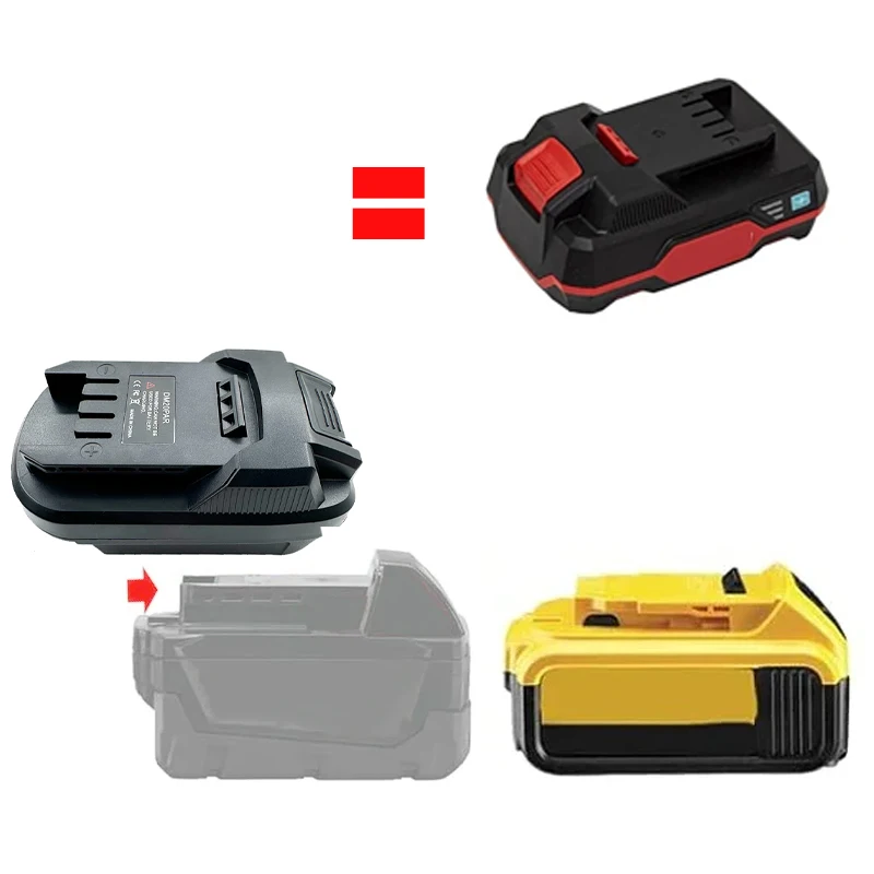 Battery Adapter Converter For Milwaukee/Dewalt 18/20V Lithium-ion Battery Convert to for Parkside 20V Lithium Battery Power Tool