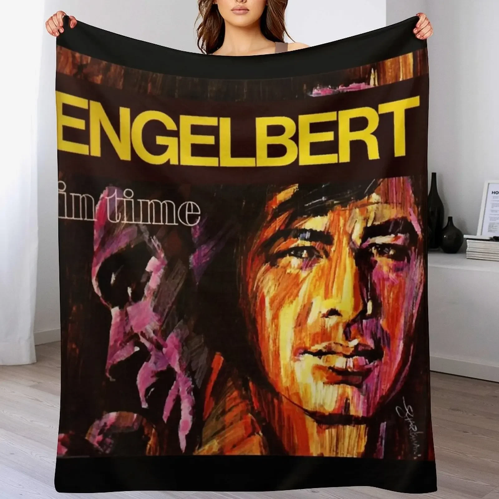 

Engelbert Humperdinck In Time Throw Blanket Warm Accent Blanket for Living Room Decoration