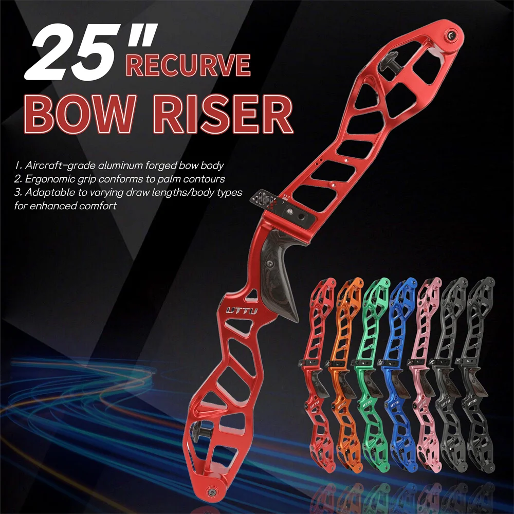 

23" 25inch ILF Bow Handle CNC Aluminum Alloy Archery Takedown Recurve Bow Riser Grip Hunting Shooting Target Training