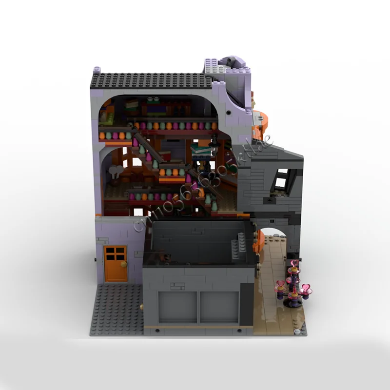 2258 PCS MOC Famous Movies Series Modular Wizard Wheezes Model Architecture Building Block Diy Children Assembly Bricks Toy Gift