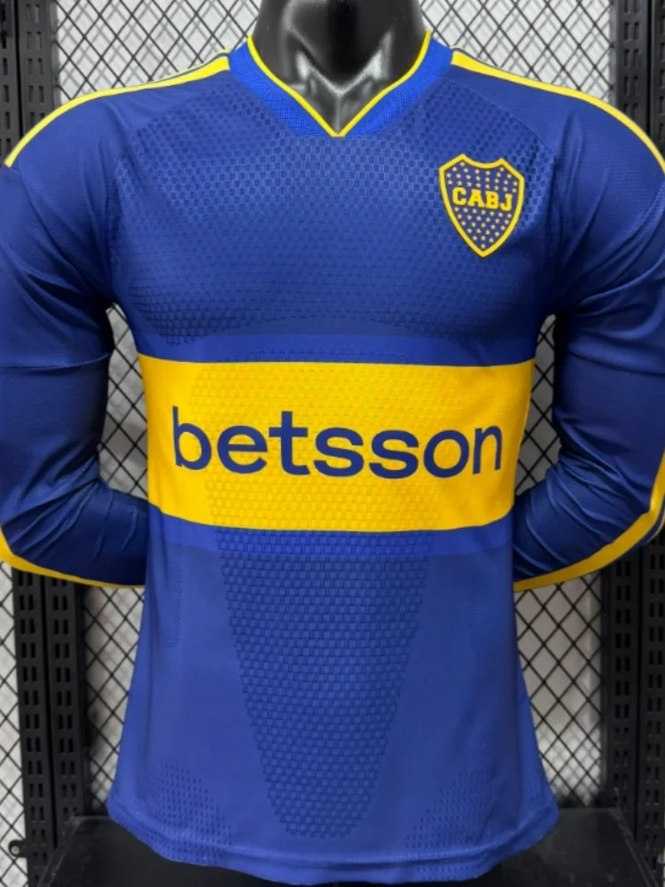 2026-27 New 3D Printed Boca Juniors Fan Custom Long T-shirt Comfortable Sports Speed Drying Casual Men's and Women's Styles