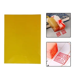 Photopolymer Plate Water Soluble Solid Polymer Die Resin DIY Yellow Letterpress
