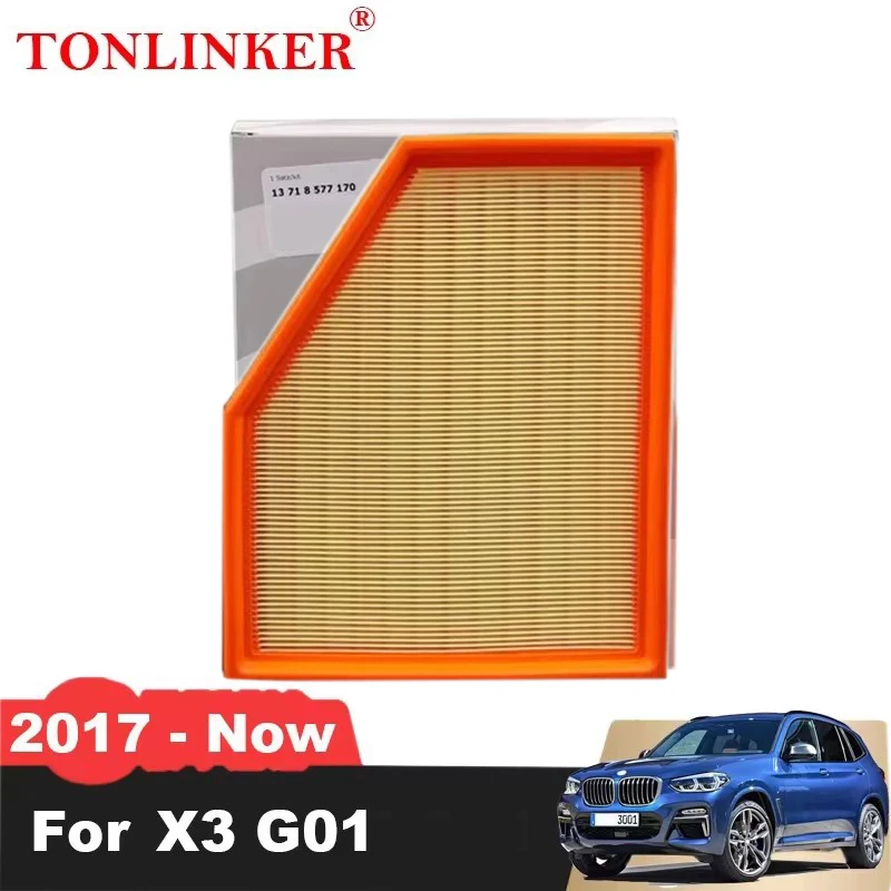 TONLINKER Air Filter 13718577170 For  X3 G01 2017 2018 2019 2020 2021 2022-Now xDrive 20d 20i 30i ATM 30d M40d M40i Model