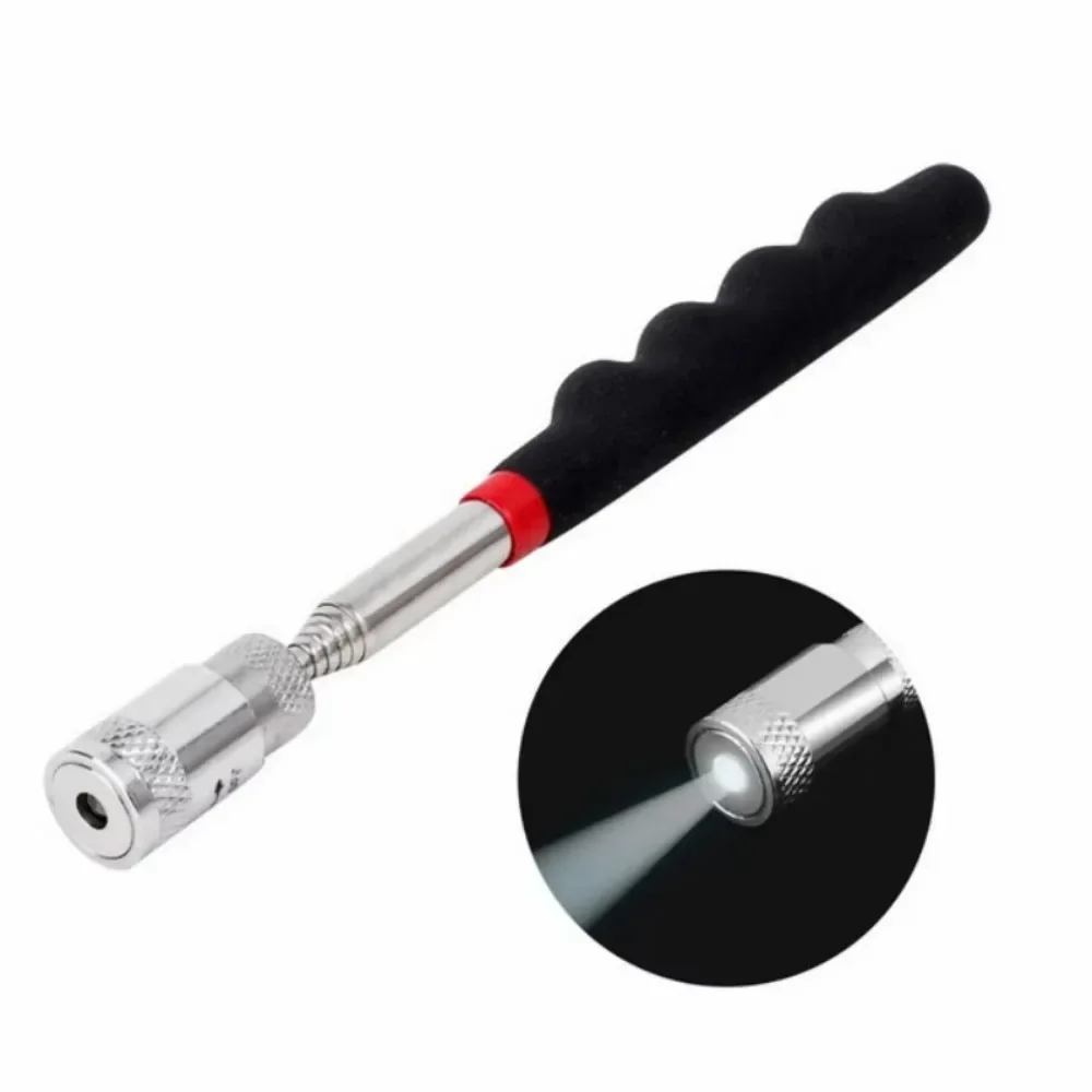 New Telescopic Adjustable Magnetic Pick-Up Tools Magnetic Telescopic Magnet Grip Long Pen Telescopic Magnet Stick with LED Light