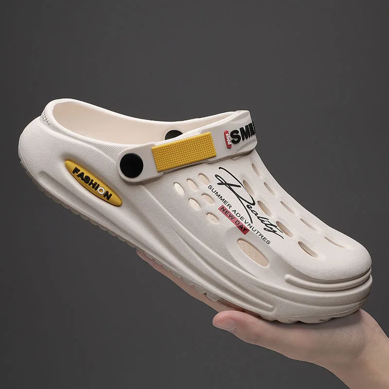 

Men's Summer Sandals Non Slip Beach Slippers EVA Design Outdoor Slides Ultralight High Quality Sandals Garden Shoes Zapatillas