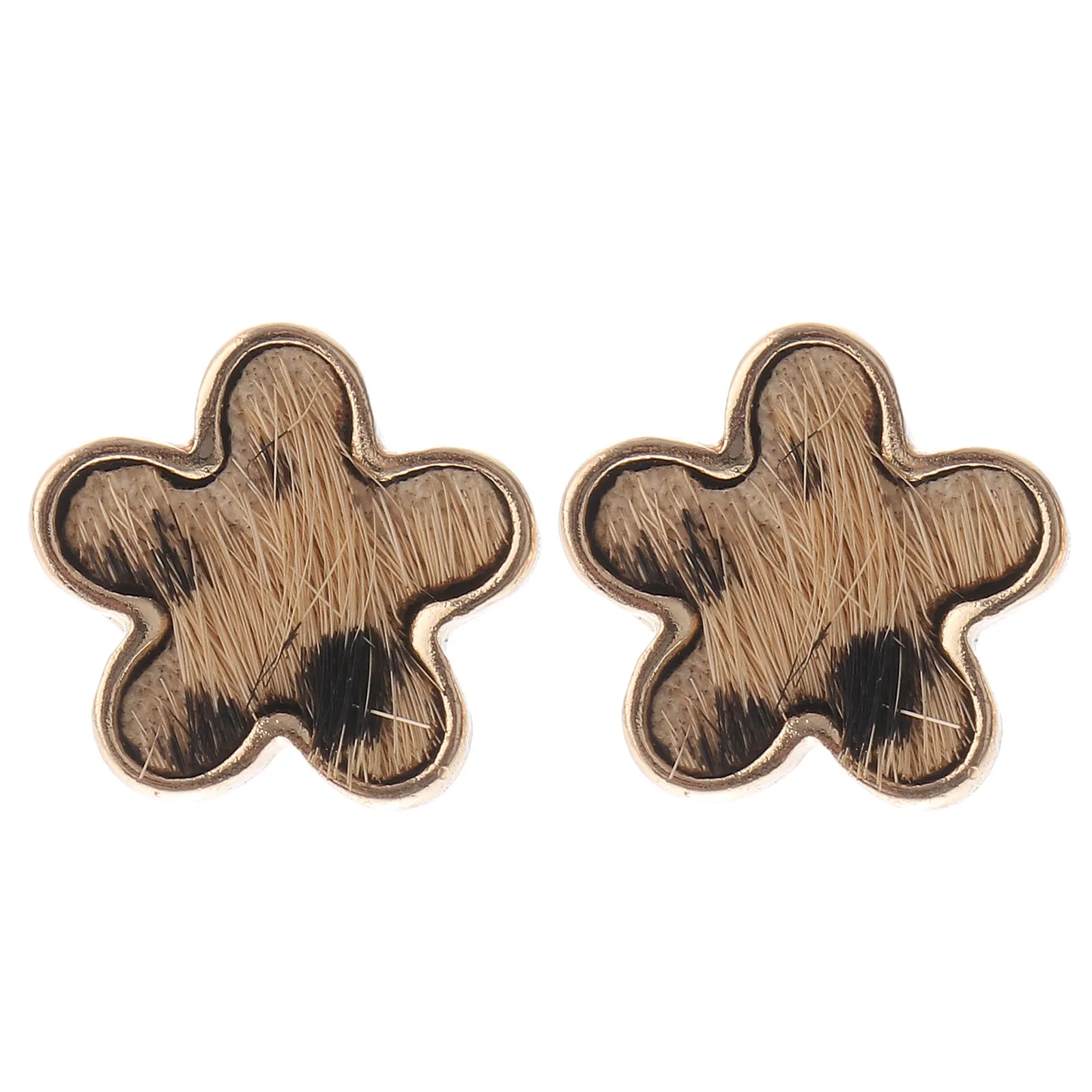 2Pcs Leopard Pattern Flower Shape Watch Strap Charms Compatible with Silicone Watchbands High Quality Alloy Watchband Decoration