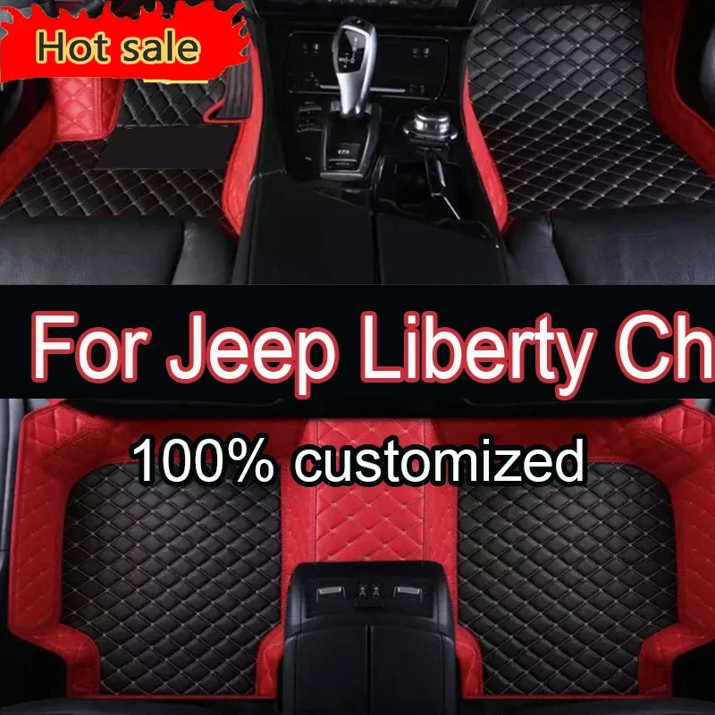 

Car Mats For Jeep Liberty Cherokee KJ 2002~2007 Classic Version Waterproof Floor Mats Foot Mat Alfombrillas Auto Car Accessories