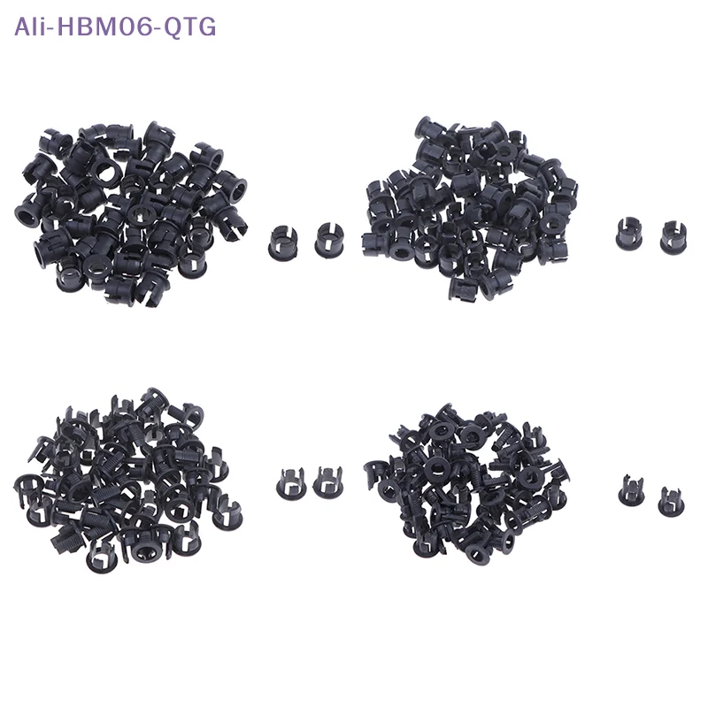 [New] NEW NEW 50Pcs 3mm/5mm Plastic LED Holders Clips-Bezels Mounts Cases Housings Black