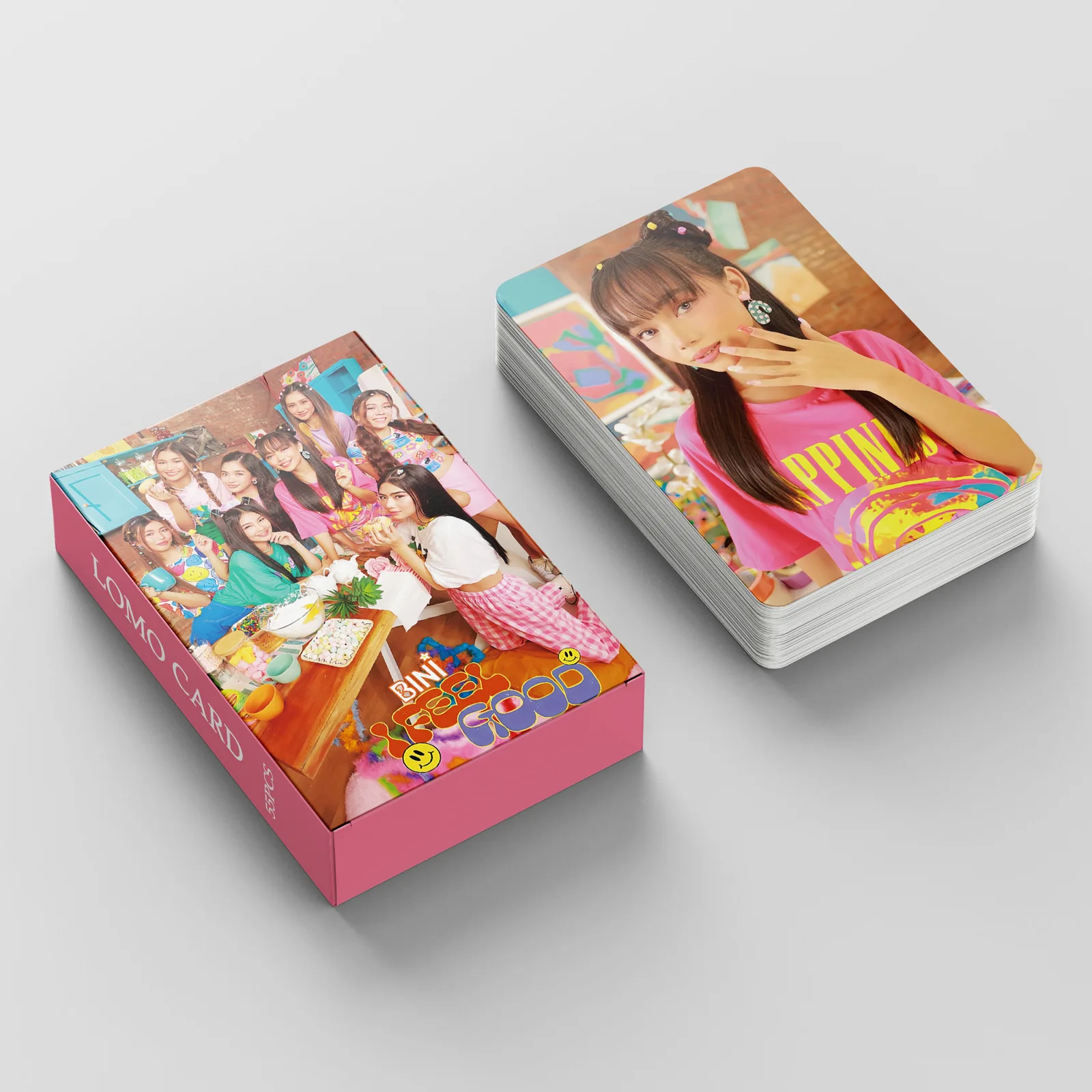 การ์ด Bini LOMO 55ชิ้นอัลบั้มใหม่ Stacey Sheena gwen aloi HD photocards pantropiko Girl Group FANS ของขวัญ