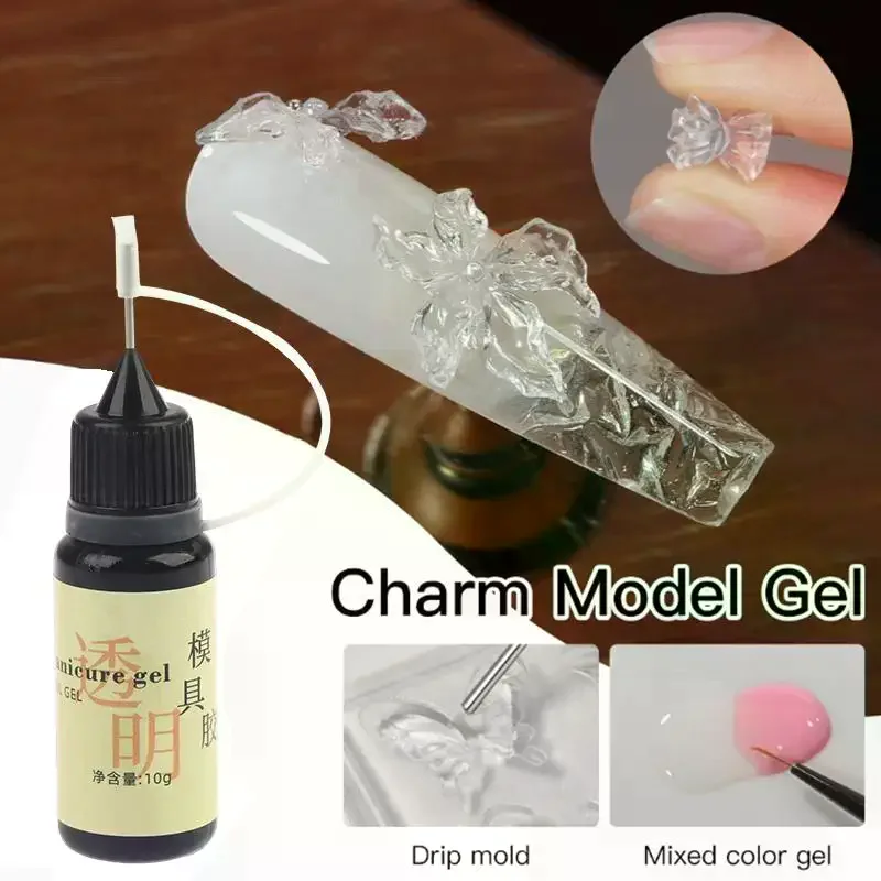 1Pcs 10g Nail Art Mold Glue With Fast Curing High Hardness No Prep Needed For Home Manicure Salon DIY Creation