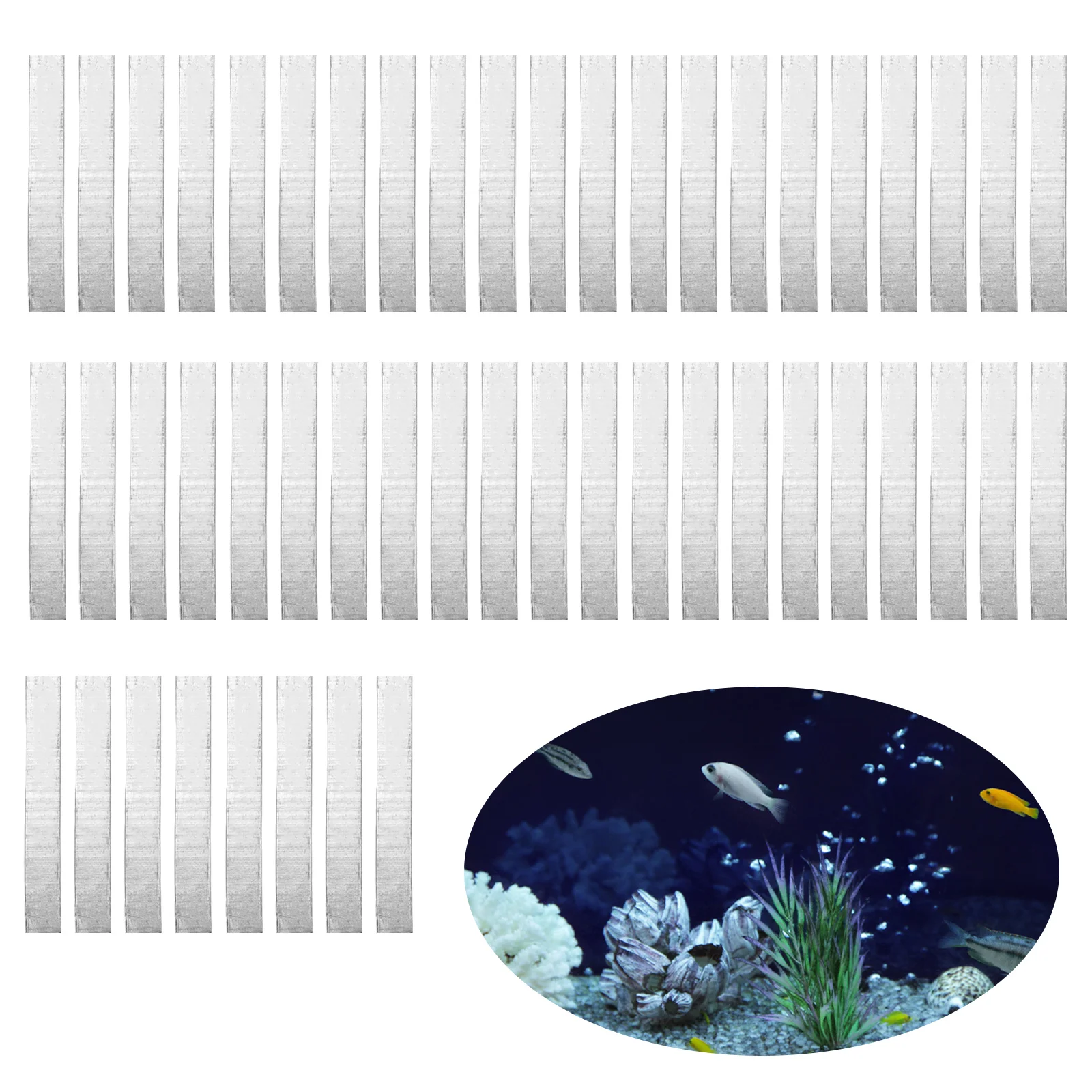 50 Pcs Aquarium Plant Weights Bendable Aquarium Plant Anchors Metal Aquarium Plant Over Weight Anchors Cuttable Fish Tank Plant