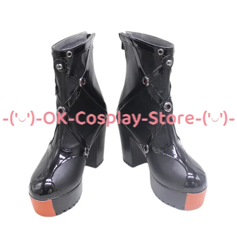 [Personnalisé] NIKKE la déesse de la victoire Rapi Cosplay chaussures à talons hauts en cuir PU chaussures Cosplay accessoire Halloween carnaval bottes