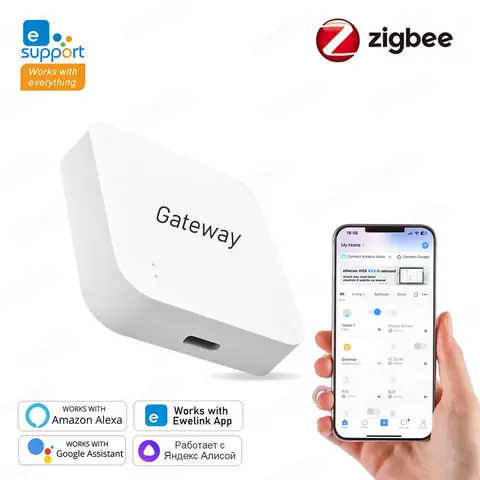ZigBee 3.0 Multi-mode Gateway Hub Smart Home Wireless Bridge EWeLink Remote Controller Works With Alexa Google Assistant Alice