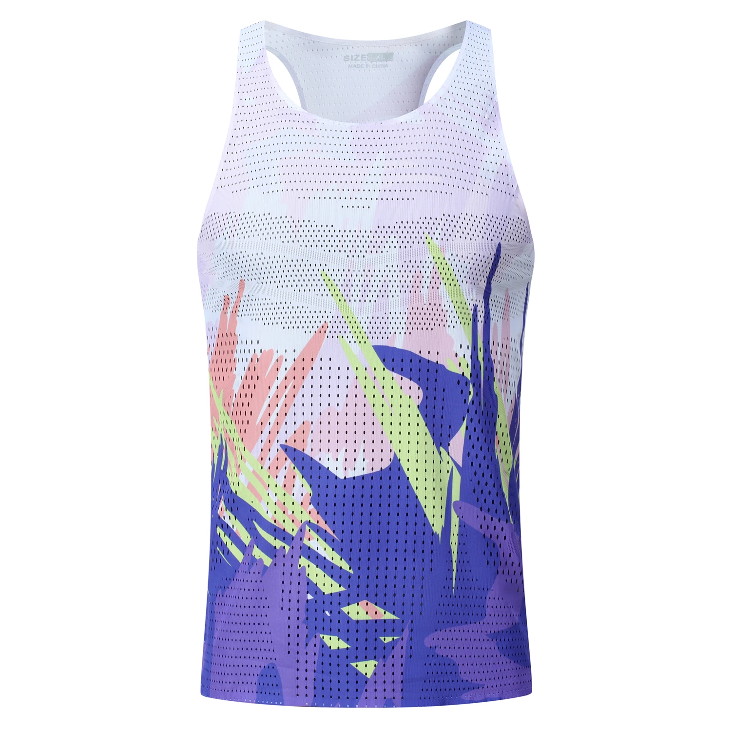 Mens Professional Running Vest Tops Speed Sports Fitness Guys Athlete Track Field Marathon Sleeveless Shirts Clothing Quick Dry