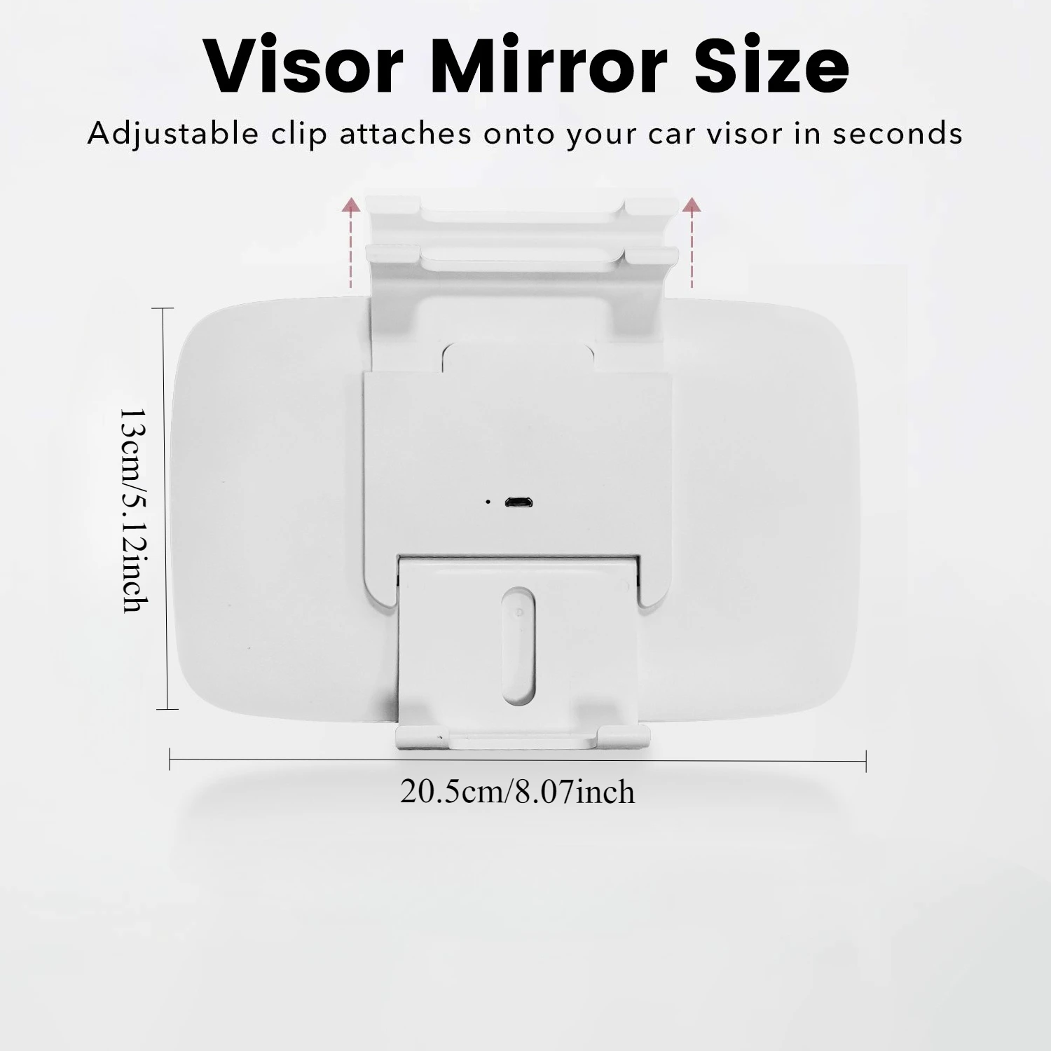 Lusterko samochodowe na osłonę przeciwsłoneczną, lusterka kosmetyczne z klipsem, lusterko kosmetyczne HD do wnętrza samochodu, uniwersalne lusterka na osłonę przeciwsłoneczną do ciężarówek