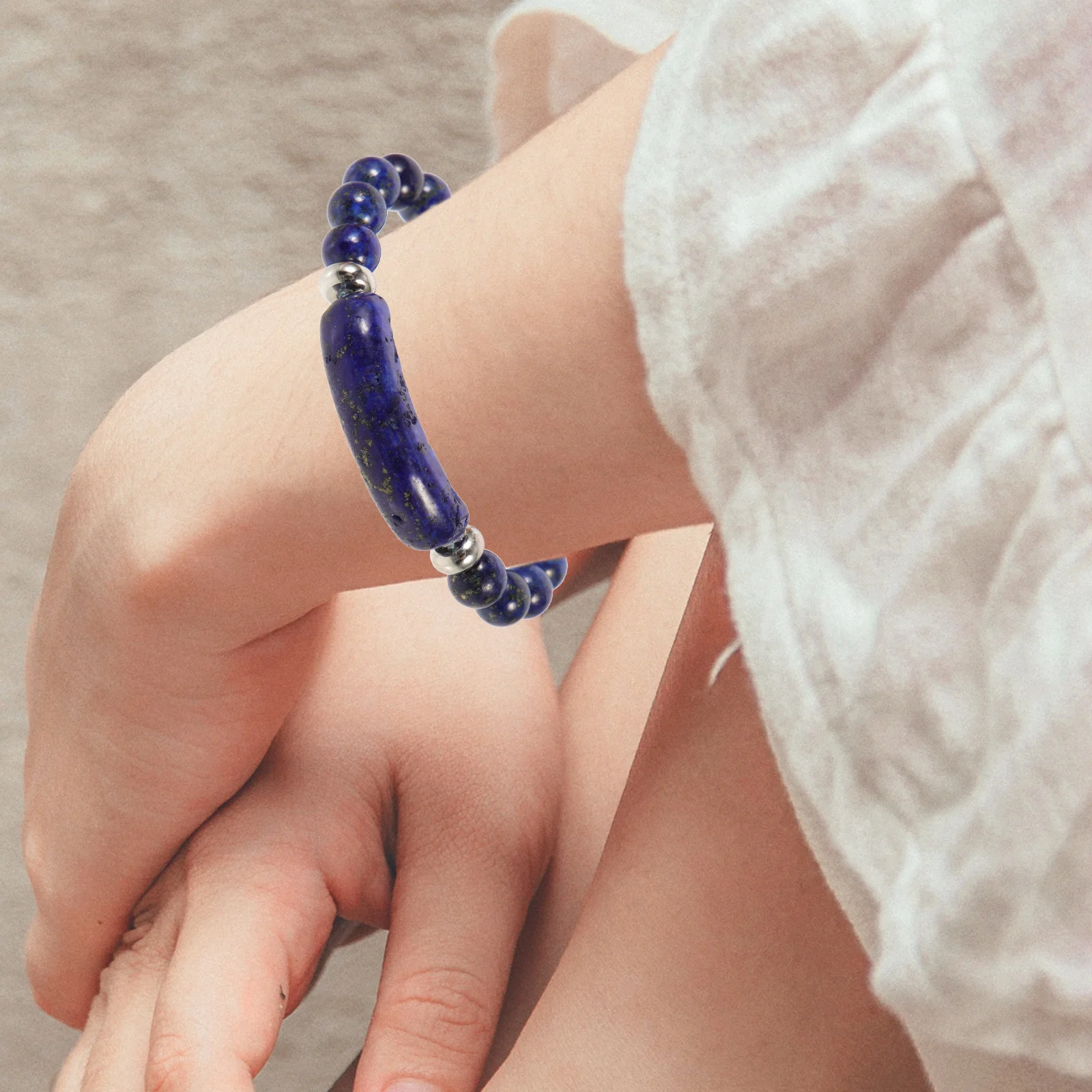 

For Women Lightweight Hands Decor Beaded Wrist Decor Chakra Beaded Yoga Bracelet Gift Stone Beads Bracelet