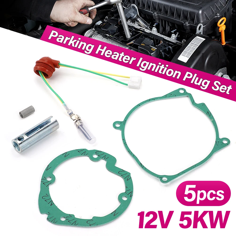 

12V 5KW Air Diesel Heater parts Ceramic Glow Plug Burner Blower Gasket Straine For Webasto Eberspacher Car Truck VAN Boat