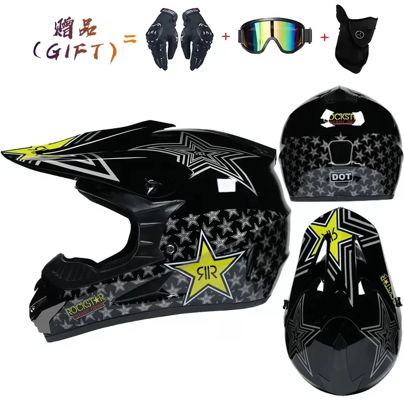 Safety Motocross Helmet man Casco Motocross Bicycle Downhill Capacete ATV Cross Helmet Child Motorcycle Helmet Dot Abs Unisex