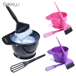 SHKALLI Professional Hair Coloring Kit: Large dyeing Bowl, Wide Brush & Mini Stirrer for Salon-Perfect Results