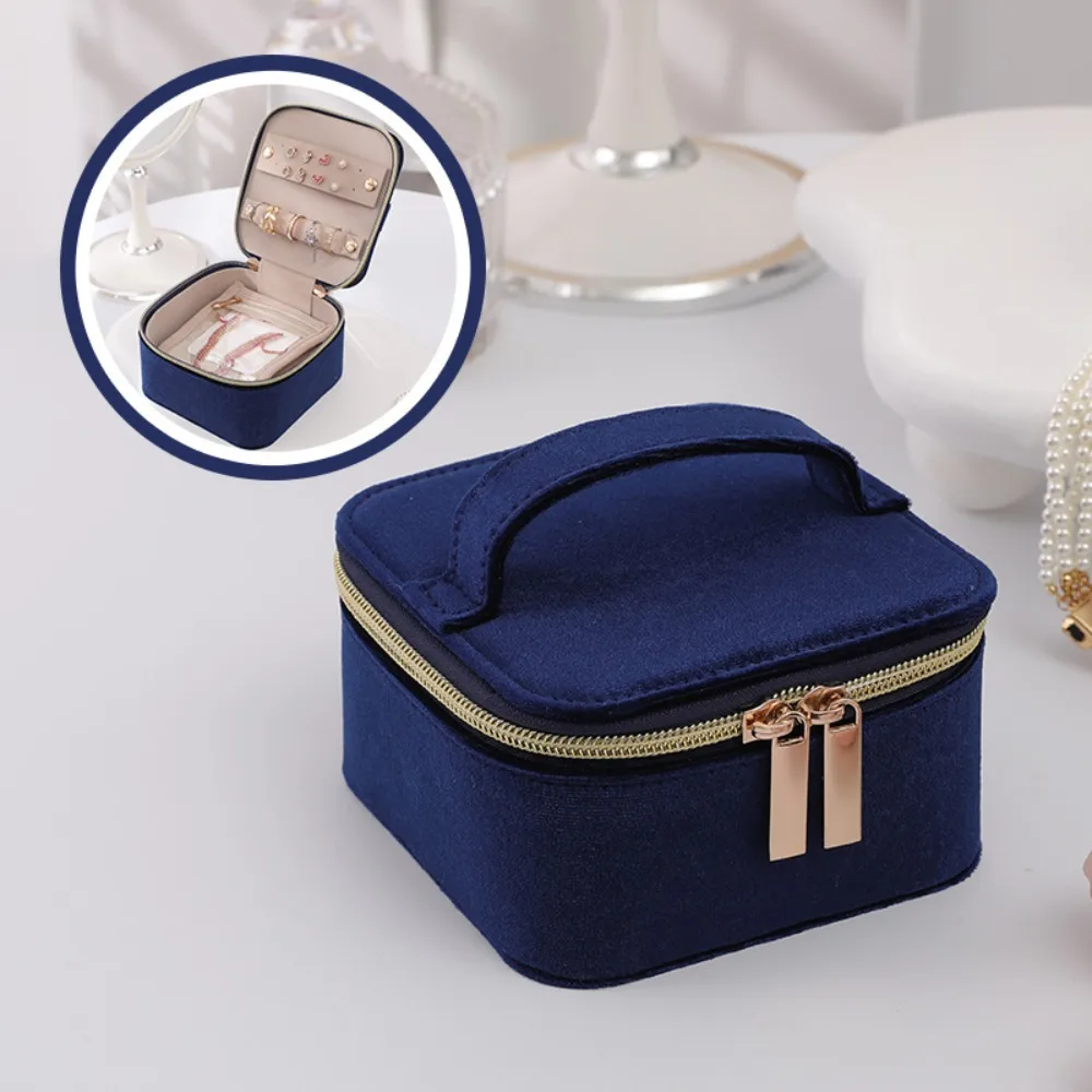 

Exquisite Jewelry Storage Box Cosmetic Bag Portable Foldable Jewelry Roll Jewelry Display Convenient Jewelry Organizer Women