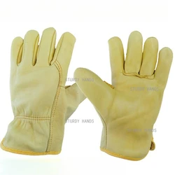 1 pairs of sheepskin insulated and anti scalding gloves for argon arc welding wear-resistant welding gloves work gloves