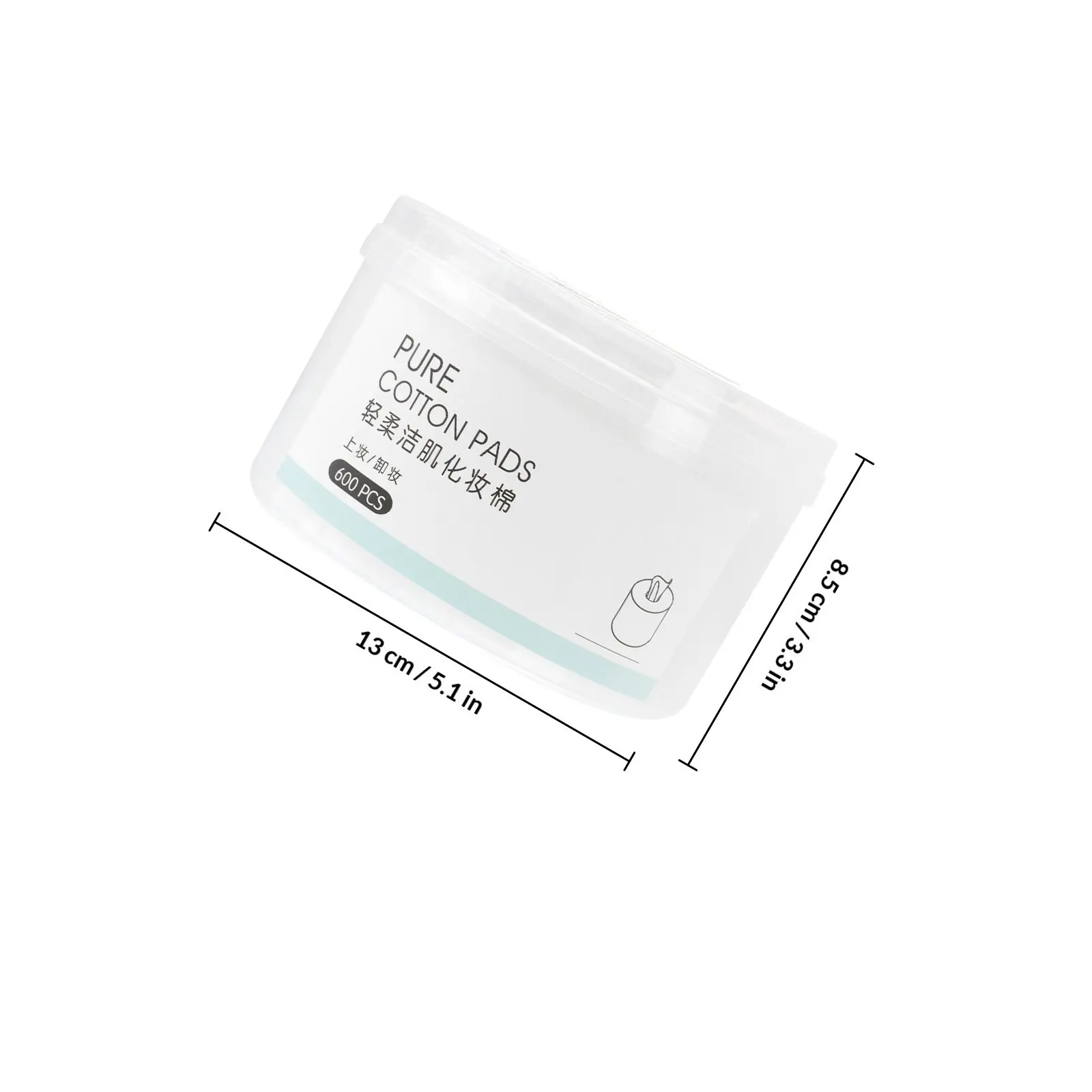 Disposable Non-Woven Cotton Pads for Face Eyes Lips Nails Valuables Makeup Removal Gentle Absorbent Sterilized Antibacterial No