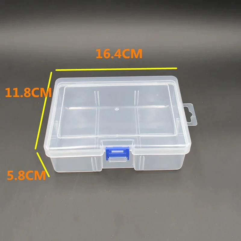 Mini Plastic Box Rectangular Box Transparent Box Packing Box Storage Box Dustproof Solid Strong Jewelry Storage Case Container