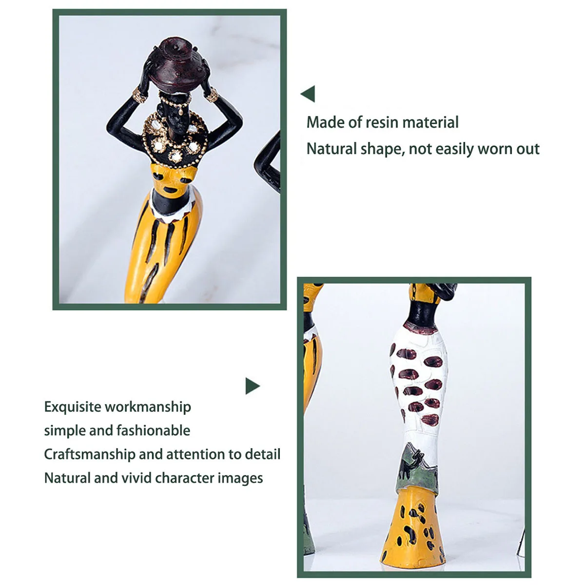 

Modern Sculptures Art Bookshelf Decor Girl Statue Figurines Ornament for Home Office Living Room Bedroom Coffee Table Decoration