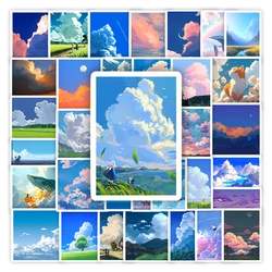 Flaming Cloud Illustration Stickers Aesthetic Arts DIY Kids Toys Gift Decorative Decal for Scrapbook Laptop Bottles Waterproo