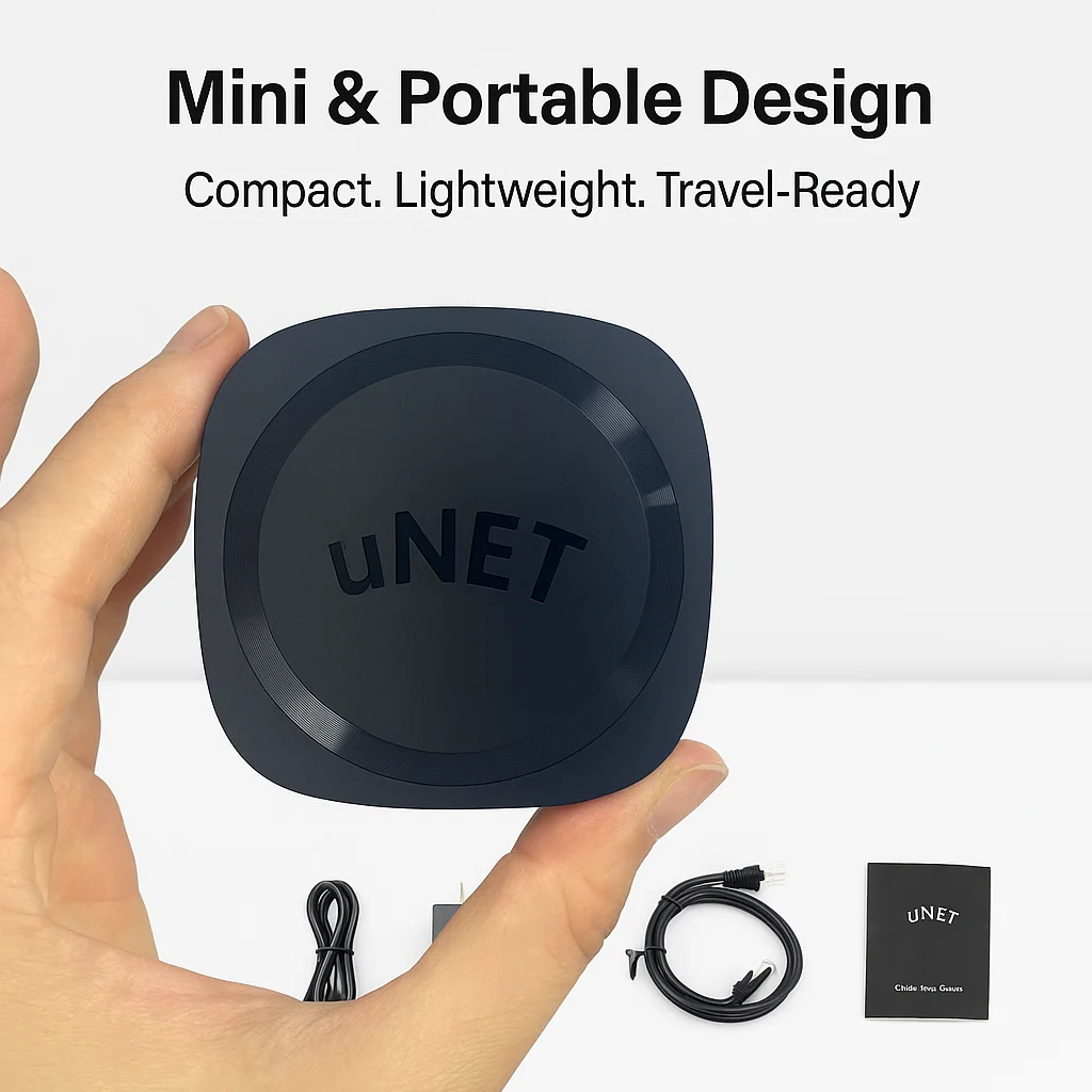 uNET USB Music Sharing Device Audio Streamer Supports UPnP Speakers, LAN Connection, USB Playback, App Control