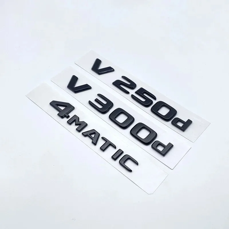 3D Glossy Black Let…