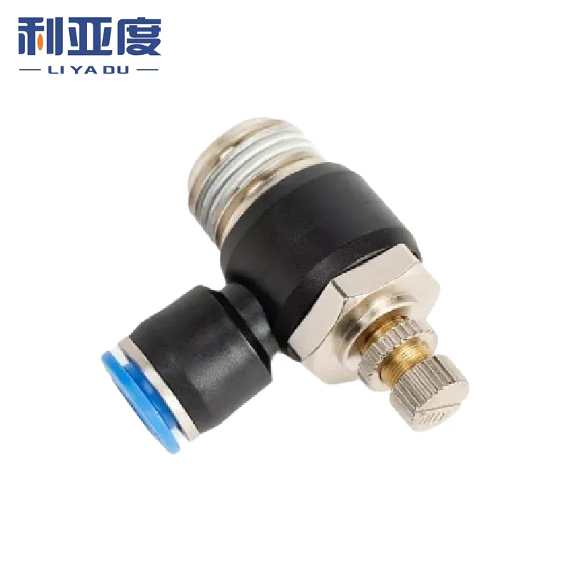 5/10PCS SL4-M5 6 8 10 12 Quick Connection Pneumatic Fittings Throttle Speed Controller 1/8 1/4 3/8 1/2 Air Pressure Regulator