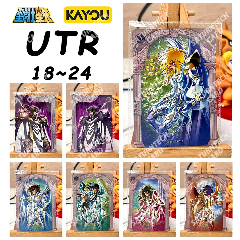 KAYOU حقيقية سانت سيا بطاقة سلسلة 4 MR UR QR SR AR مجموعة كاملة أثينا هاديس بوسيدون أنيمي بطاقة الصحوة جمع بطاقة لعبة