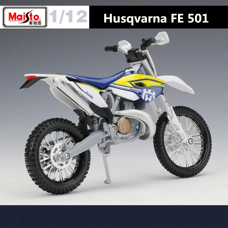 Maisto 1:12 Husqvarna FE 501 Alloy Cross-country Motorcycle Model Diecasts Street Racing Motorcycles Model Simulation Kids Gifts