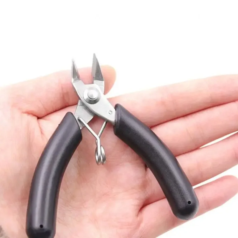 Mini wire cutting pliers, multifunctional diagonal pliers, cable cutting pliers, flat stainless steel clip on hand tools