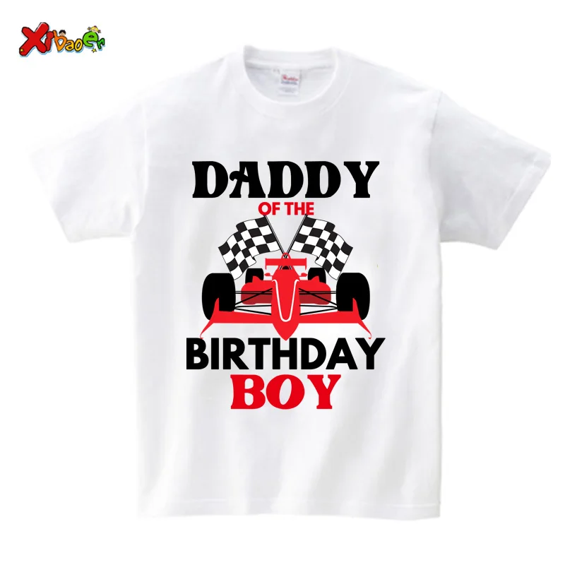 Racing Car Shirt Birthday Shirt for Family Shirt Matching Tshirt Party Matching Clothes Boys Outfit Custom Name Formula One Race