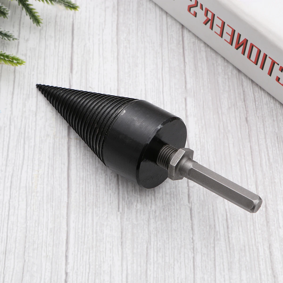 Electric Drill Bit for Firewood Splitting High Hardness Carbon Steel Hammer Drill Bit Woodworking Tool Set Long Service Life