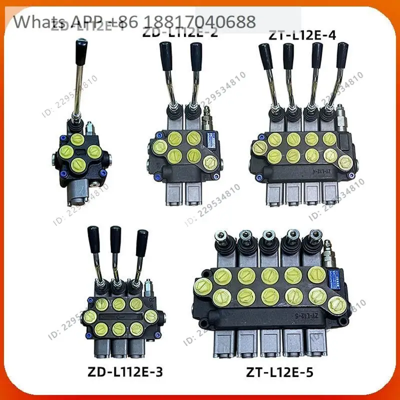 ZS-118 Multi-way valve Manual directional valve Hydraulic distributor, one to four  connection