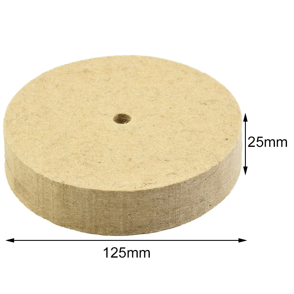 5In Wool Felt Polishing Wheel Grinding Wheel Wool Buffing Pad Grinder Rotary Tool Accessories For Metal Marble Glass Ceramic