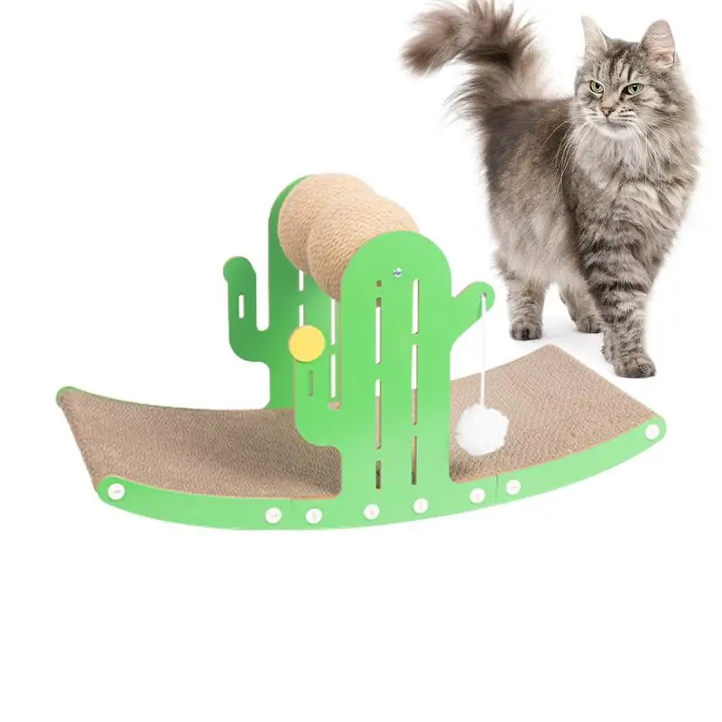 

Cactus Scratching Post Creative Cactus Shaking Scratch Board Relaxing Toys Cat Scratching cactus Hammock Cats Toys Pet Supplies