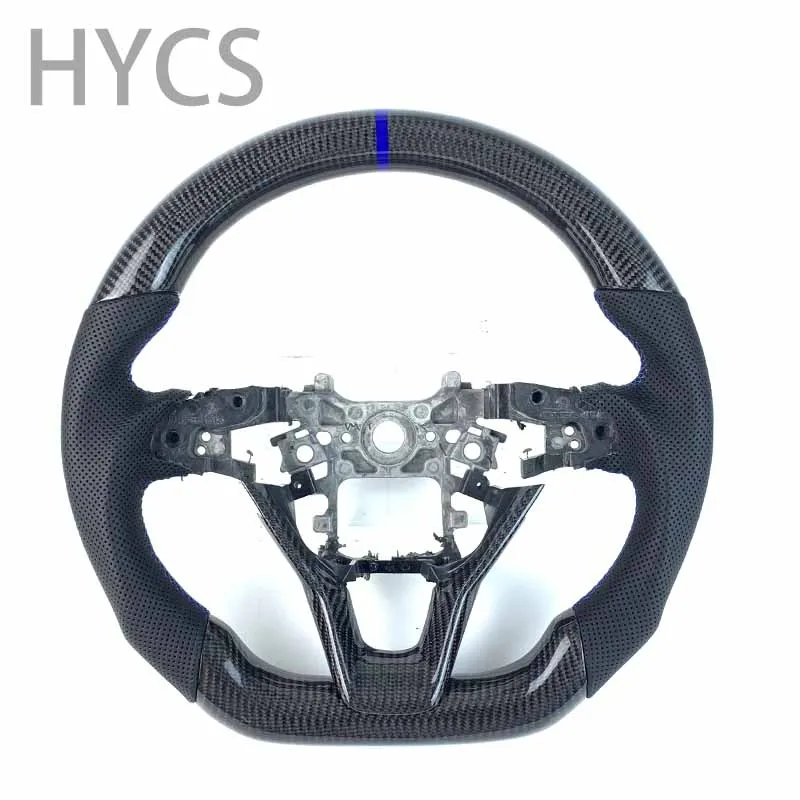 

Custom Car 100% Carbon Fiber Sports Steering Wheel for Honda Accord 10 2018 2019 Insight 2019