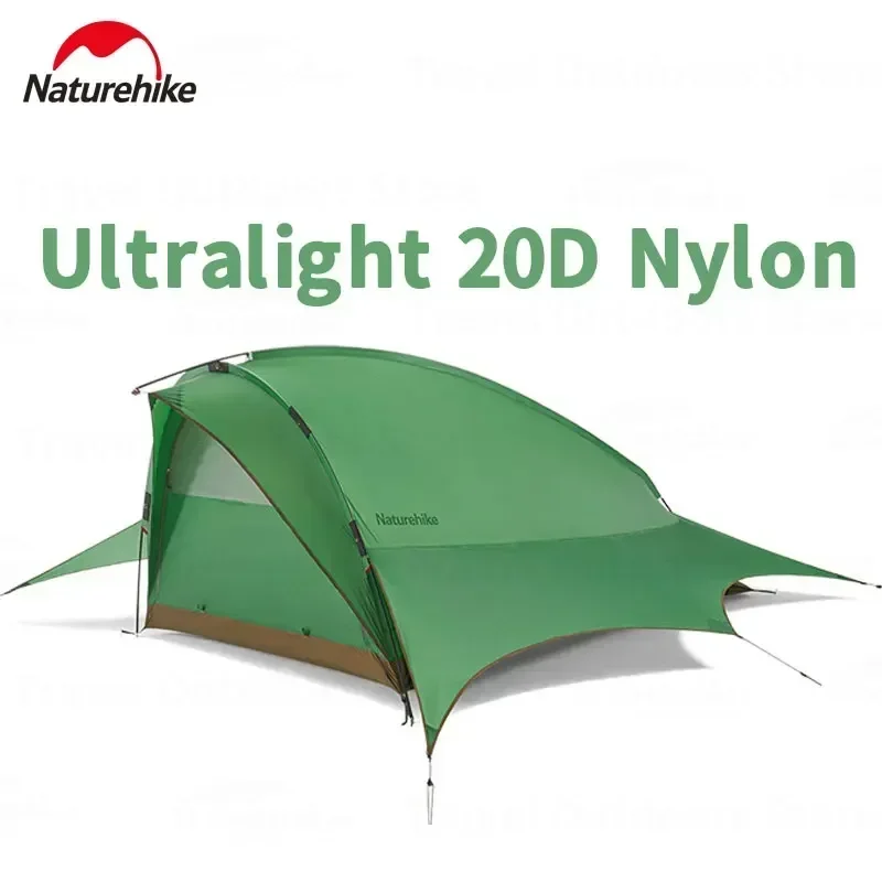 Naturehike Ultralight 20D Nylon Camping Tent Travel Outdoor Waterproof Bushcraft for 2 People Portable 4 Season ultralight quick